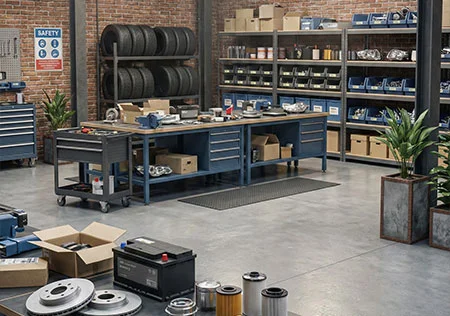 انبار لوازم خودرو